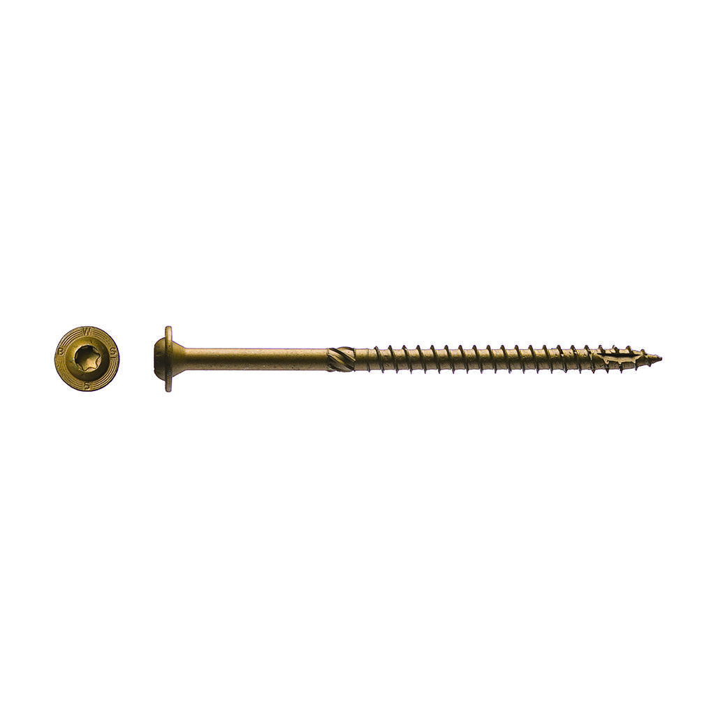 Outdoor Accents® Structural Wood Screw — .220 in. x 3.5 in. DB Coating, Black (50-Qty)
